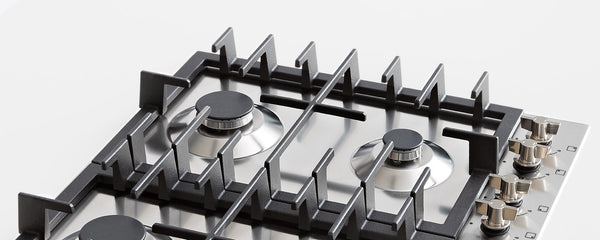 Piano Cottura A Gas Bertazzoni Modern 4 Fuochi Inox - Incasso 60x52 Cm, Accensione Elettronica, Manopole In Metallo