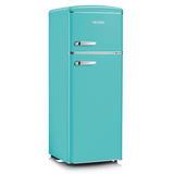 Ⓜ️🔵🔵🔵 SEVERIN RKG 8934 - Frigorifero Retrò doppia porta, TURCHESE TIFFANY, Classe E