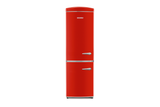 Ⓜ️🔵🔵🔵 SEVERIN RKG 8887 - Frigorifero Retrò combinato, ROSSO, apertura a sinistra, TOTAL NO-FROST MULTI-AIRFLOW, Nuoca classe E