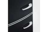 Ⓜ️🔵🔵🔵 SEVERIN RKG 8888 - Frigorifero Retrò combinato, NERO, apertura a sinistra, TOTAL NO-FROST MULTI-AIRFLOW, Nuoca classe E