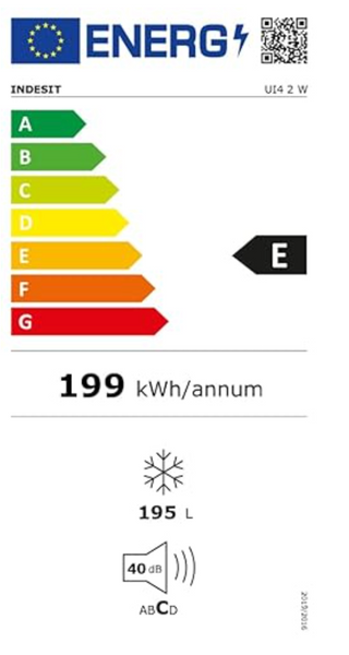 Congelatore Indesit UI4 1 W.1 - Verticale, 186 Litri, Classe F, Bianco, Con 4 Cassetti