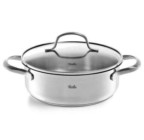 Ⓜ️🔵🔵🔵 Fissler Casseruola - Casseruola, Serie San Francisco, Capacità 1.2 Litri, Diametro 16 cm, Acciaio inox satinato (esterna)/ Acciaio inox lucidato (interna), Manici in acciaio inox, Fondo Superthermic