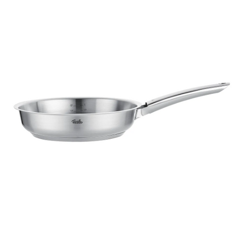 Ⓜ️🔵🔵🔵 Fissler Padella - Padella, Serie Pure Collection, Capacità 2 Litri, Diametro 24 cm, Acciaio inox satinato (esterno)/ Acciaio inox lucidato (interno), Manici in acciaio inox lucidato, Fondo Superthermic