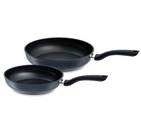 Ⓜ️🔵🔵🔵 Fissler Set 2 Padelle - Set 2 pezzi, Serie Cenit, Alluminio, Impugnatura ergonomica, Rivestimento antiaderente 3 strati
