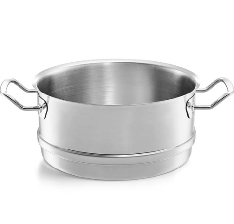 Ⓜ️🔵🔵🔵 Fissler Cestello - Cestello per cottura a vapore, Serie Original-Profi Collection, Diametro 28 cm, Fino al 90% acciaio inox 18/10 riciclato, Manici ergonomici in metallo, Fondo Fissler CookStar