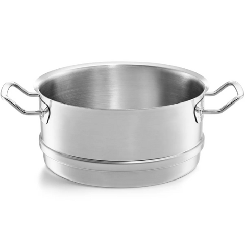 Ⓜ️🔵🔵🔵 Fissler Cestello - Cestello per cottura a vapore, Serie Original-Profi Collection, Diametro 24 cm, Fino al 90% acciaio inox 18/10 riciclato, Manici ergonomici in metallo, Fondo Fissler CookStar