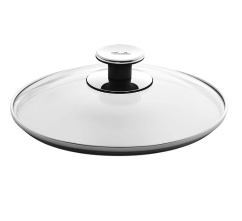 Ⓜ️🔵🔵🔵 Fissler Coperchio - Coperchio in vetro, Diametro 22 cm, Compatibile con Pentole (anche a pressione) e padelle Fissler Ø 22 cm
