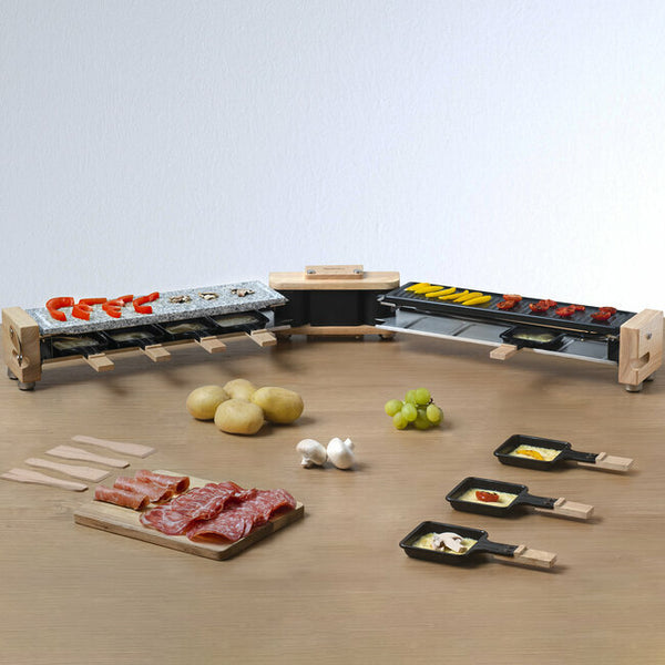 Set 8 Sottobicchieri In Legno Di Faggio Per Raclette - Incisione Laser 'Keep Calm And Eat Raclette' - 100x80x7 Mm - Made In Germany - 3