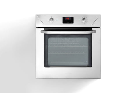 Ⓜ️🔵🔵🔵 Alpes F600 - Forno elettrico da incasso con timer touch control, largo cm 60, con camera di cottura smaltata, capacità 65 litri