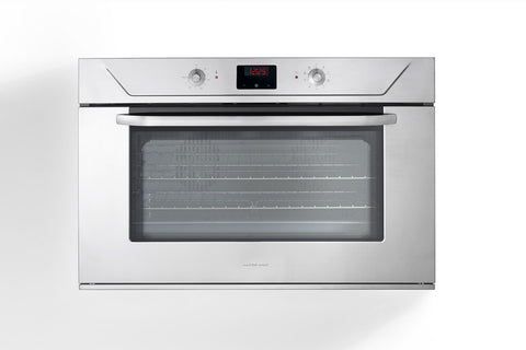 Ⓜ️🔵🔵🔵 Alpes F900 - Forno elettrico da incasso con timer touch control, largo cm 90, con camera di cottura smaltata, capacità 100 litri