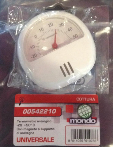 Ⓜ️🔵🔵🔵👌 Mondo Astelav 00542210 - Termometro analogico, ideale per frigo e congelatori, con magnete o supporto
