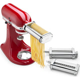 Ⓜ️🔵🔵🔵 KitchenAid 5KSMPRA - Accessori tagliapasta e sfogliatrice per planetaria, set di 3 pezzi