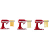 Ⓜ️🔵🔵🔵 KitchenAid 5KSMPRA - Accessori tagliapasta e sfogliatrice per planetaria, set di 3 pezzi