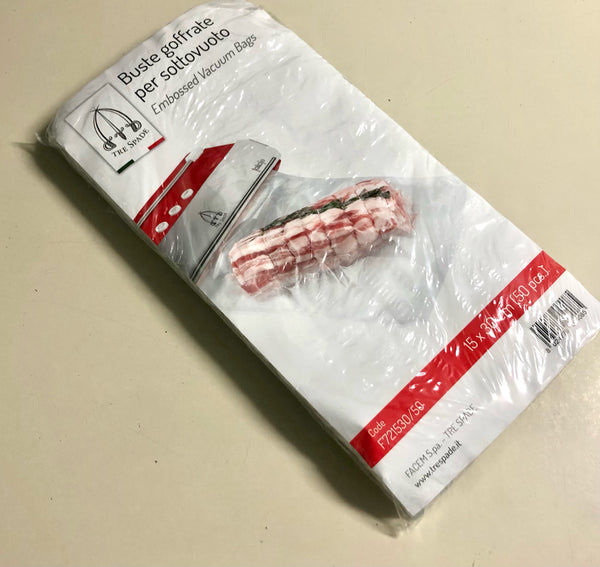 ?????????? Tre Spade F721530/50 - Buste goffrate per sottovuoto 15x30 cm, �  Fratelli Mugnaini