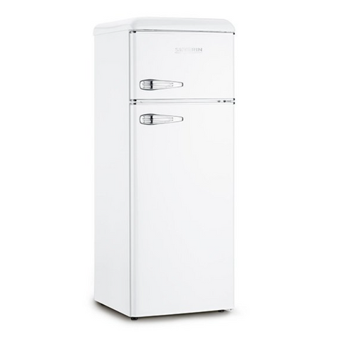 Ⓜ️🔵🔵🔵 SEVERIN KS 9908 - Frigorifero Retrò doppia porta, BIANCO, classe E