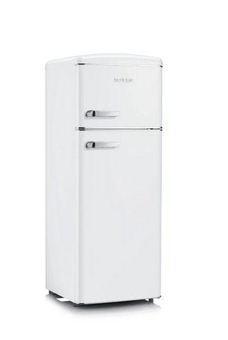 Ⓜ️🔵🔵🔵👌 SEVERIN RKG 8935 - Frigo-congelatore a doppia porta in stile retrò, BIANCO, classe E