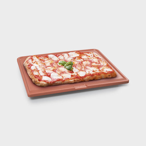 Ⓜ️🔵🔵🔵 Smeg PPR2 - Pietra pizza e pane, rettangolare, senza manici, per forni da 60, sia elettrici che a gas, 42 x 1,8 x 37,5 cm