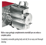 Tre Spade TOOLLIO - Robot da cucina multifunzione PROFESSIONALE, finitura rossa, motore a induzione monofase 220V/50Hz, PRODOTTO IN ITALIA