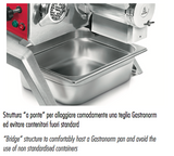 Tre Spade TOOLLIO - Robot da cucina multifunzione PROFESSIONALE, finitura rossa, motore a induzione monofase 220V/50Hz, PRODOTTO IN ITALIA
