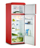 Ⓜ️🔵🔵🔵 SEVERIN KS 9955 - Frigorifero Retrò doppia porta, ROSSO, 55 cm, Nuova classe energetica E (ex A++)