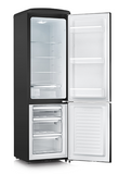 Ⓜ️🔵🔵🔵 SEVERIN RKG 8922 - Frigorifero Retrò combinato, NERO OPACO, 224 litri, 55 cm, classe A++