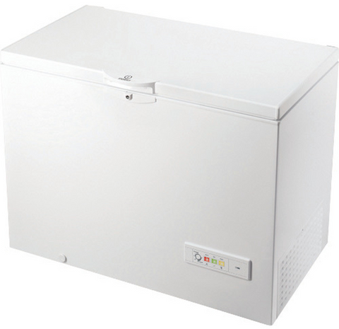 Ⓜ️🔵🔵🔵👌 Indesit OS 1A 300 H 2 - Congelatore a pozzetto, libera installazione, bianco, Nuova classe energetica F (ex A+)