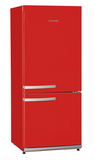 🔵🔵🔵👌 SEVERIN KS 9776 - Frigorifero combinato, ROSSO, porte reversibili, 227 litri, 60 cm, Classe A++