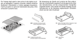 Ⓜ️🔵🔵🔵👌 Alpes 50x88/4GBE - Piano di cottura a incasso, acciaio inox, con quattro fuochi a gas e barbecue elettrico, 55 x 88 cm