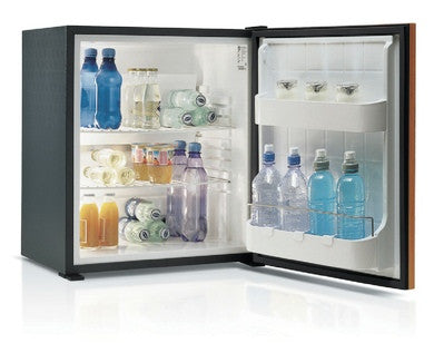 Ⓜ️🔵🔵🔵 Vitrifrigo C600SL - Minibar ad assorbimento, 55 lt, Porta in melaminico, Color Noce, Luce interna LED