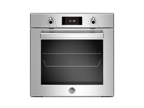 Ⓜ️🔵🔵🔵 BERTAZZONI F6011PROVPTX/23 - Forno da incasso, Acciaio Inox, 60 cm, Serie Professional, Elettrico Pirolitico, Display TFT, Total Steam