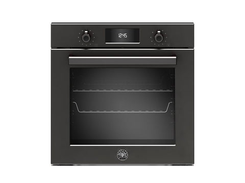 Ⓜ️🔵🔵🔵 BERTAZZONI F6011PROPLN/23 - Forno da incasso, Carbonio, 60 cm, Serie Professional, Elettrico Pirolitico, Display LCD