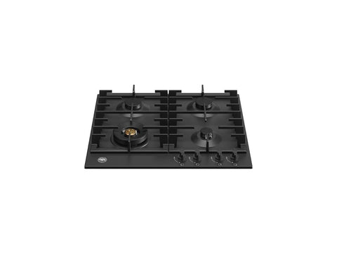 Ⓜ️🔵🔵🔵 BERTAZZONI P604LMODNE - Piano Cottura a Gas, 60 cm, Nero Opaco, Serie Modern, Wok