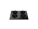 Ⓜ️🔵🔵🔵 BERTAZZONI P604MODGNE - Piano Cottura a Gas, 60 cm, Nero, In Vetro, Serie Modern