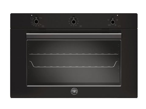 Ⓜ️🔵🔵🔵 BERTAZZONI F905PROGKN - Forno da incasso, Gas, Ventilato, Carbonio, 90 cm, Serie Professional, 5 funzioni