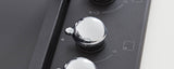 Ⓜ️🔵🔵🔵 BERTAZZONI P905LHERNE - Piano Cottura a Gas, 90 cm, Nero Opaco, Serie Heritage, 5 Fuochi, Dual Wok Laterale