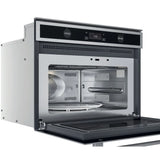 Ⓜ️🔵🔵🔵 Whirlpool W6 MW561 - Forno cottura tradizionale e microonde, incasso, compatto 45 cm, inox antimpronta