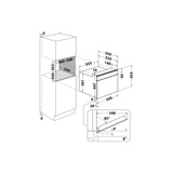 Ⓜ️🔵🔵🔵 Whirlpool W6 MW561 - Forno cottura tradizionale e microonde, incasso, compatto 45 cm, inox antimpronta