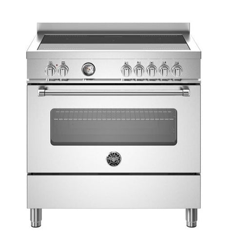 Ⓜ️🔵🔵🔵 BERTAZZONI MAS95I1EXT - Cucina induzione, 90 cm, ACCIAIO INOX, forno elettrico, Classe A