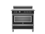 Ⓜ️🔵🔵🔵 BERTAZZONI HER95I1ENET - Cucina con piano induzione, 90 cm, NERO OPACO, forno elettrico, Classe A