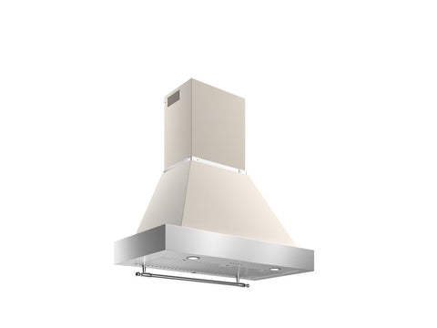 Ⓜ️🔵🔵🔵 BERTAZZONI K100HERTX+KC36HERTAV - Cappa a Parete, 100 cm, Libera Installazione, Serie Heritage, Avorio, 1 Motore, Nuova Classe A