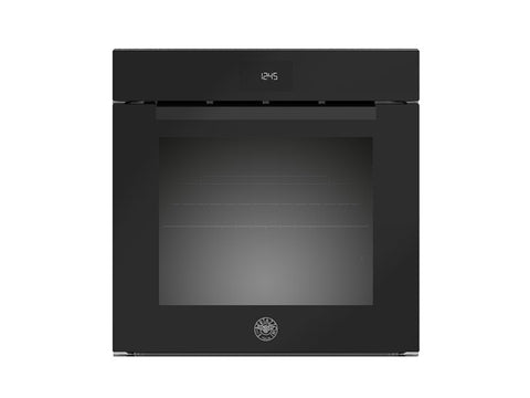 Ⓜ️🔵🔵🔵 BERTAZZONI FMOD6115VLB2 - Forno da incasso, Vetro Nero, 60 cm, Serie Modern, Display LCD, Steam Assist, Elettrico