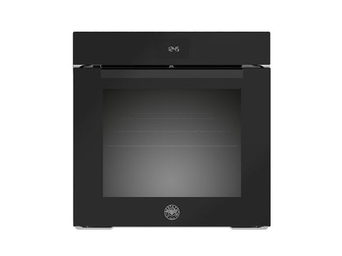 Ⓜ️🔵🔵🔵 BERTAZZONI FMOD6115PLB2 - Forno da incasso, Vetro Nero, 60 cm, Serie Modern, Display LCD, Elettrico, Pirolitico