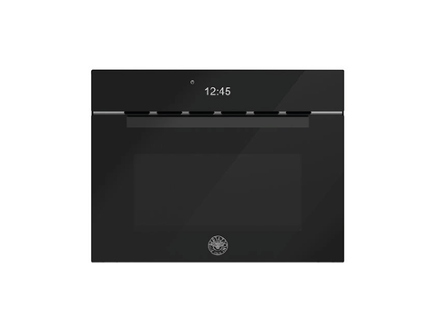 Ⓜ️🔵🔵🔵 BERTAZZONI FMOD4077MTB3 - Forno a Microonde Combinato, 60x45 cm, Incasso, Vetro Nero, Serie Modern, Display TFT, 7 Funzioni, 5 Livelli di potenza