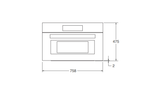 Ⓜ️🔵🔵🔵 BERTAZZONI F30PROMWLXT - Forno Microonde Combinato, Incasso, Acciaio Inox, 76 cm, Serie Professional, Display LCD, 6 Funzioni, 5 Livelli di potenza