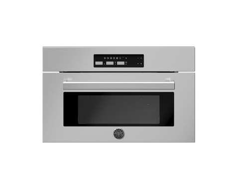 Ⓜ️🔵🔵🔵 BERTAZZONI F30PROMWLXT - Forno Microonde Combinato, Incasso, Acciaio Inox, 76 cm, Serie Professional, Display LCD, 6 Funzioni, 5 Livelli di potenza