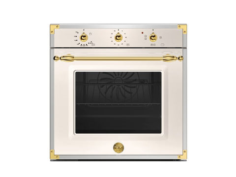 Ⓜ️🔵🔵🔵 BERTAZZONI F605HERGKAG - Forno da incasso, Gas, Avorio/Oro, 60 cm, Serie Heritage, 5 Funzioni, Nuova classe A
