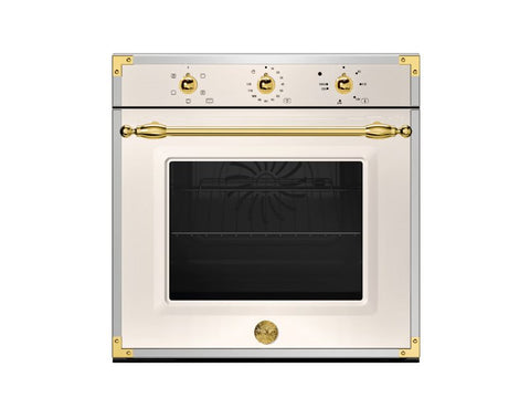 Ⓜ️🔵🔵🔵 BERTAZZONI F605HEREKAG - Forno elettrico, Incasso, Avorio/Oro, 60 cm, Serie Heritage, 5 Funzioni, Nuova classe A