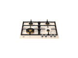 Ⓜ️🔵🔵🔵 BERTAZZONI P604LHERAX - Piano Cottura a Gas, 60 cm, Avorio/ Inox, Serie Heritage, 4 Fuochi, Wok Laterale