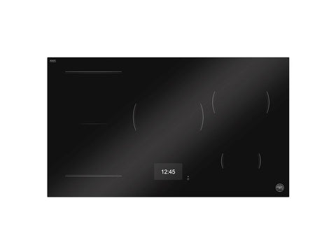 Ⓜ️🔵🔵🔵 BERTAZZONI P905I1M37NT - Piano Cottura a Induzione, 90 cm, Nero, 5 Zone, Serie Modern, Display TFT, Funzione Pot Moving