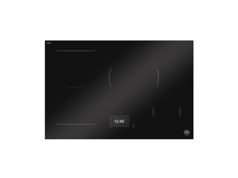 Ⓜ️🔵🔵🔵 BERTAZZONI P784I1M37NT - Piano Cottura a Induzione, 78 cm, Nero, 4 Zone, Serie Modern, Display TFT, Funzione Pot Moving